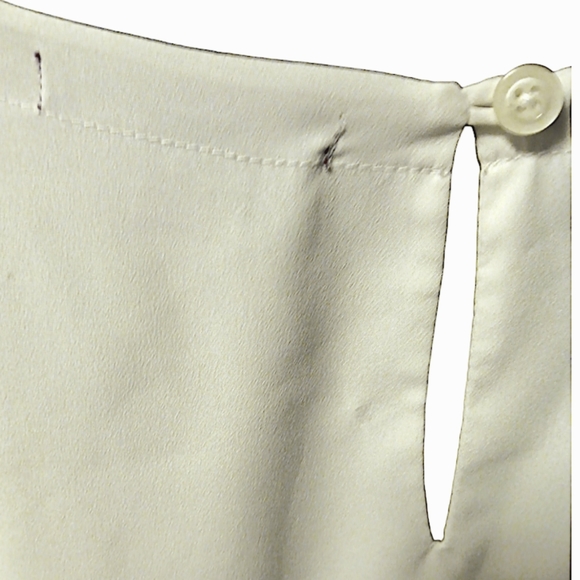 Jessica London vintage Women's Plus Size White Blouse with Scalloped bot… - Picture 10 of 11